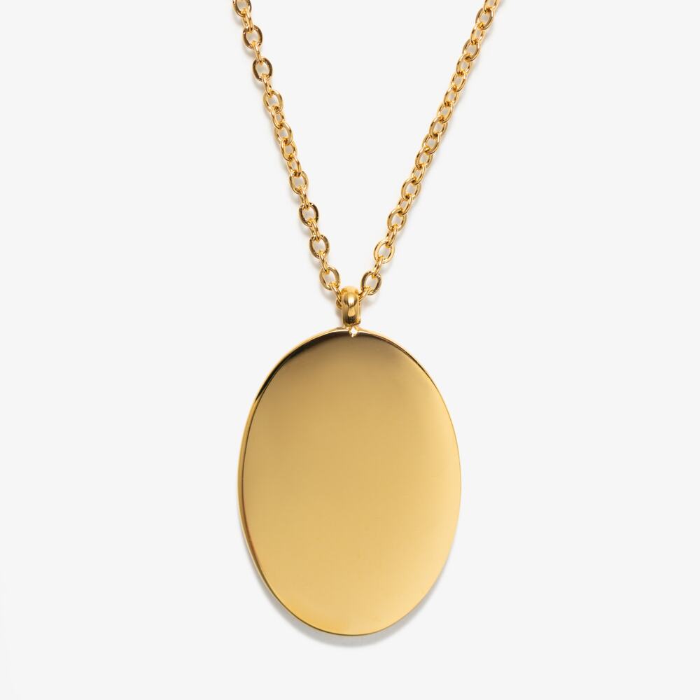 Aries Zodiac Pendant Necklace 18K Gold Plated Stainless Steel Astrology - Picture 3 of 3